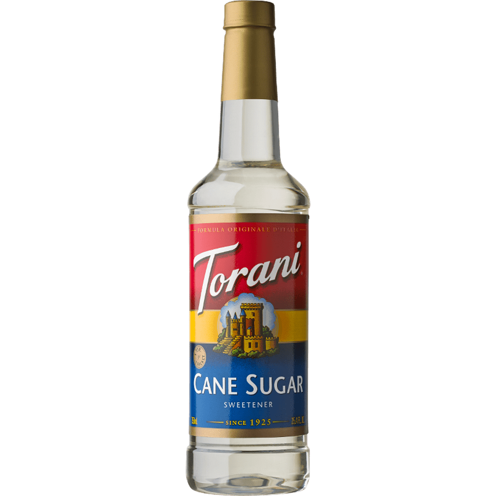 Torani Cane Sugar Sweetener Syrup, Coffee Flavoring, Drink Mix, 750ml