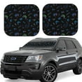 thumbnail image 2 of Bingfone Gamepads Windshield Sun Shade 2-Piece Foldable Car Front Window Sunshade for Most Sedans SUV Truck-Medium, 2 of 7