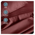 thumbnail image 3 of Full XL Sheet Set - Luxury 1800 Ultra-Soft Microfiber Full Extra Long Sheets - Double Brushed - Deep Pockets - Easy Fit - 4 Piece Set - Bed Sheets (Full XL, Heathered Rose), 3 of 8