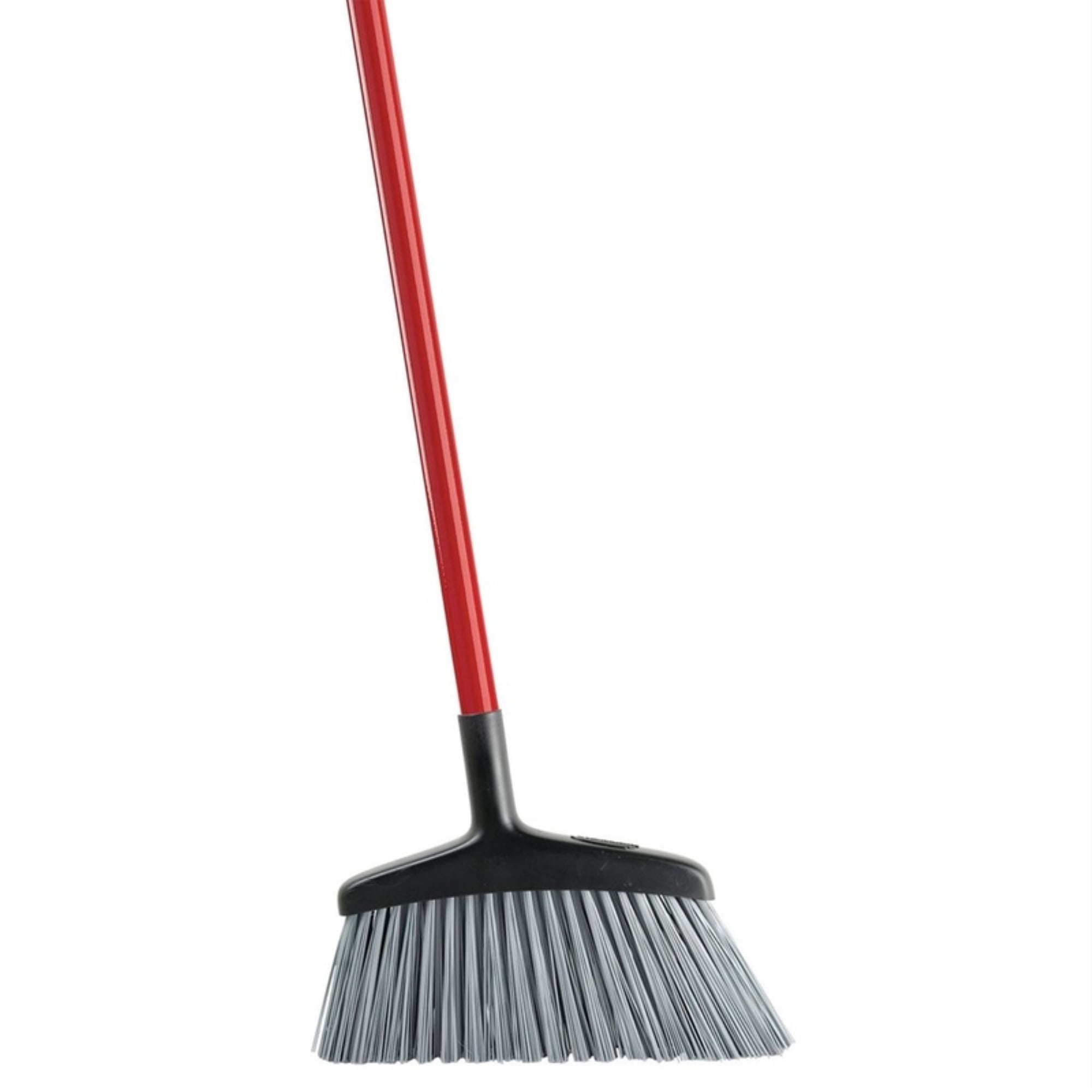 Libman Rough Surface Angle Broom with Red/Black Steel Handle 14 inch Wide