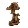 thumbnail image 2 of Carved Wood Look Mother Bear and Cub Tabletop Statue, 2 of 4