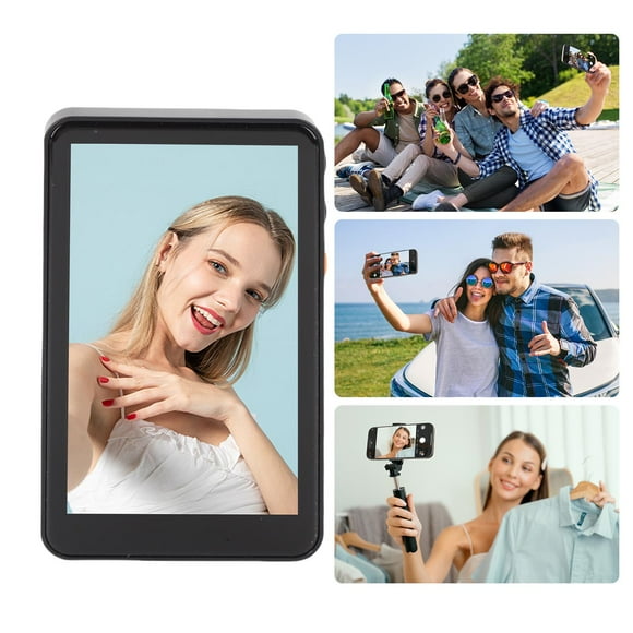 Magnetic Phone Vlog Selfie Screen, 3.97 In HD Portable Back Camera Monitor, External Rear Selfie View Display Screen for Vlogging LiveStream