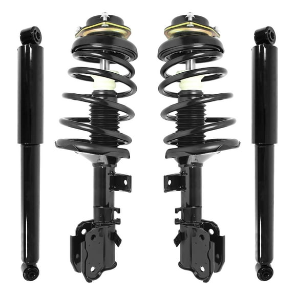 Unity Automotive Front & Rear Complete Strut Assembly Shock Kit Fits 1998-1999 Infiniti QX4, 4-11315-255420-001