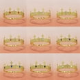 thumbnail image 6 of Metal King Crowns Tiaras with Gemstones for Men Cosplay Accessories for Weddings and Themed Parties Formal Event, 6 of 9