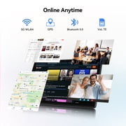 Android 16 Tablet, 10.1 Inch FHD Display, 12GB RAM 64GB ROM /1TB TF, MTK6769 CPU+13MP Camera, 8000mAh, Widevine L1, 2 in 1 Tablets with Keyboard Mouse Stylus