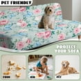 thumbnail image 6 of Yuyamidu Floral Futon Cover Armless Sofa Covers Soft Futon Covers Slipcover with Elastic Edge Waterproof Sofa Bed Slipcover Protector Gift for Holiday, 6 of 8