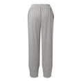 thumbnail image 4 of Futezty Womens Baggy Wide Leg Pants Cotton Elastic Waisted Loose Palazzo Harem Pants with Pockets, 4 of 4
