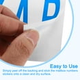 thumbnail image 4 of Uxcell 10 Sheets Mailbox Numbers and Letters for Indoor and Outdoor Decal, Blue in White, 4 of 5
