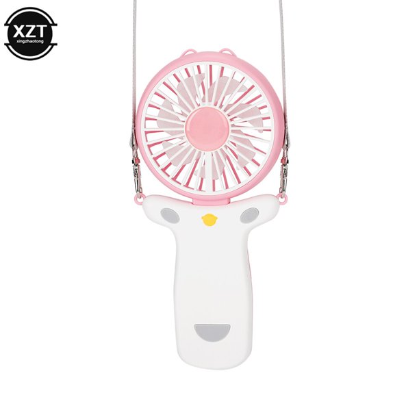Ventilador de cuello plegable portátil para estudiantes, Mini ventilador eléctrico, carga USB, ligero, Corlorful, pequeño ventilador de emergencia de bolsillo al aire libre Fivean unisex
