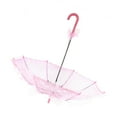 thumbnail image 2 of Nikou Bridal Umbrella Lace Wedding Photography Prop Props Cotton for Parties Dancing(pink), 2 of 8