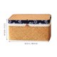 thumbnail image 5 of Cesta de almacenamiento tejida, soporte para guardar refrigerios, cesta organizadora de libros, cesta de escritorio, 5 of 8