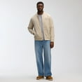 thumbnail image 3 of Men's Fanatics Tan Vancouver Canucks Authentic Pro Road Lightweight Full-Zip Bomber Jacket, 3 of 7