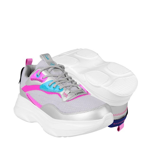 TENIS CASUALES DAMA BABY CATS 524067 TEXTIL PLATA BABY CATS 524067