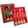 thumbnail image 1 of Christmas Tableware Set, Stainless Steel Christmas Spoon, Holiday Tableware, Food-grade Ice Cream Spoon, 1 of 5