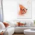 thumbnail image 1 of Magnifique Chaton Brun à l'Aquarelle - Impression d'Art sur Toile d'Animaux, 1 of 3