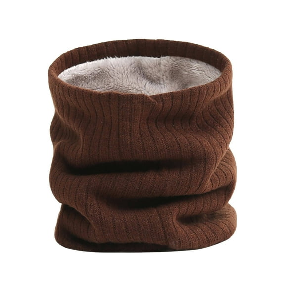 Penkiiy Neck Gaiters for Women Fashion Womens Solid Winter Keep Warm Neck Gaiter Scarves Scarf Neck Warmers Scarfs Coffee Gaiters