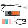 thumbnail image 1 of M.2 SSD Heatsink Good Fast Heat Dissipation Automatic Adjustment 15 Exhaust Vents PWM Temperature Control Fan SSD Cooler, 1 of 5