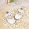 thumbnail image 5 of Meckior Toddler Girls Dress Shoes Little Girls Mary Jane Flower Soft Sole Princess Shoes for Little Kids, 5 of 8