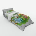 thumbnail image 2 of Ambesonne Colorful Bedding Set 3 Pcs, Cartoon Group Dinosaur, Twin, Multicolor, 2 of 2