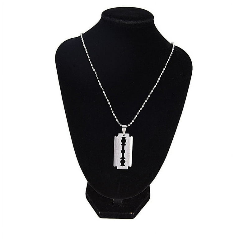 Favorite Stainless Steel Razor Blade Pendant Fashion Ball