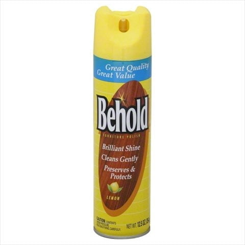 Behold Furniture Polish Lemon, 12.5 oz Aerosol Spray, 6/Carton