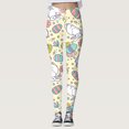thumbnail image 2 of XIAONU Womens Easter Bunny & Egg Print Leggings Stretch High Waist Yoga Pants For Holiday And Daily Wear, 2 of 5