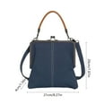 thumbnail image 2 of AOMRCOL Mini Denim Crossbody Bag For Women, Small Blue Denim Tote Kiss Lock Purse Handbag for Daily Life, 2 of 7