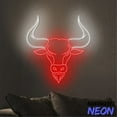thumbnail image 5 of Handmadetneonsign Bull Head Neon Sign, Bull Horn Wal Art, Bull Animal Home Wall Decor 041798, 5 of 5