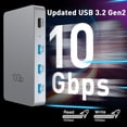 thumbnail image 2 of Adaptador divisor 7 en 1 tipo C PD 100W Multipuerto tipo C Hub tres de alta velocidad Hugtrwg Para estrenar, 2 of 9