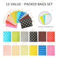 thumbnail image 7 of 12 Pack 13" Large Kraft Paper Gift Bags Assortment with Tissue Paper & Handles, 12 Unique Solid & Geometric Pattern Designs for Birthdays, Anniversary, Father's Day, Holidays and Other Occasions, 7 of 7