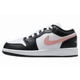 thumbnail image 3 of N I-K-E A i r-Jor-dan 1 Low (GS) Shoes White Rust Pink Black 553560-165 Multi Size NEW, 3 of 6