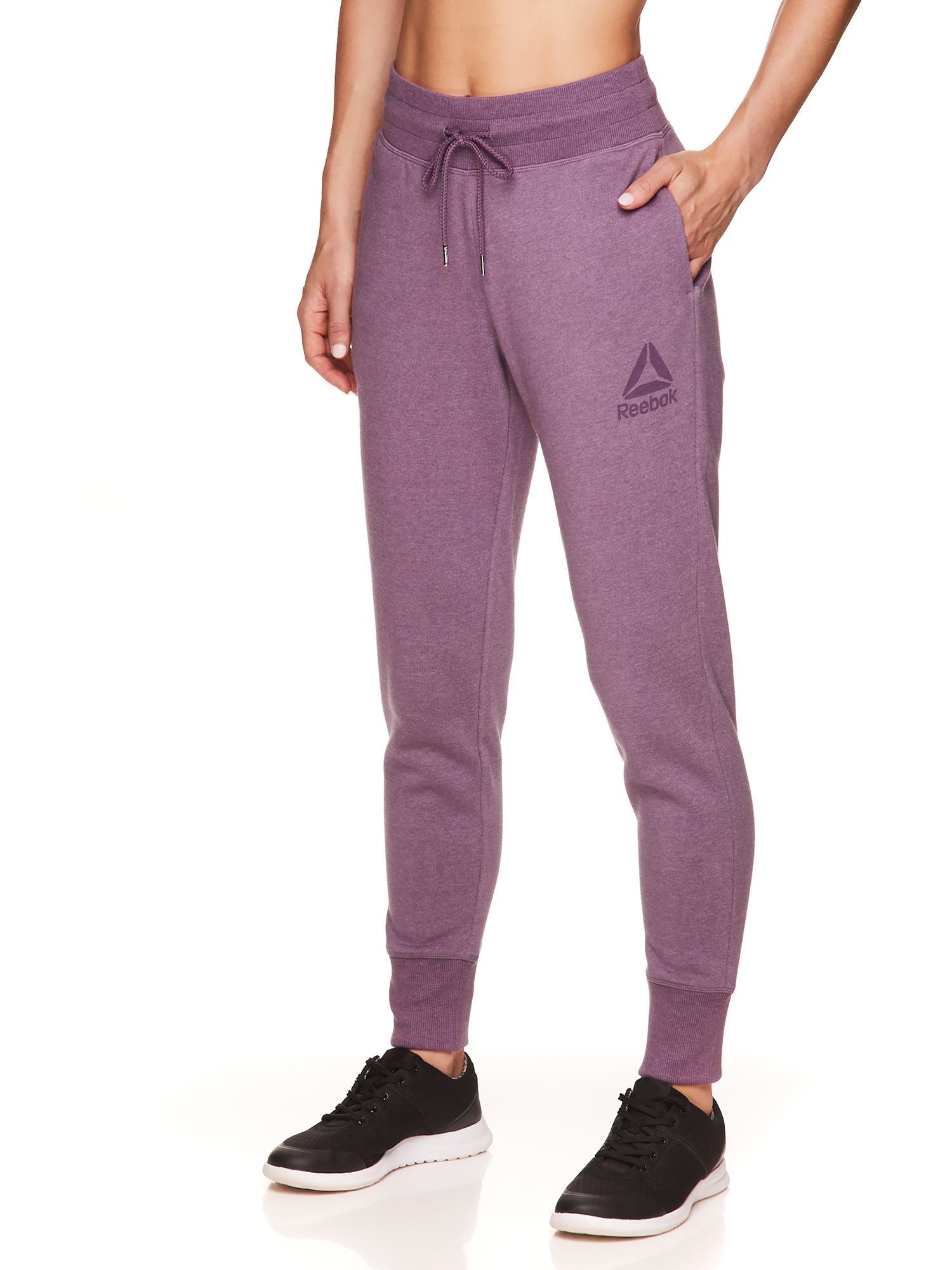 Reebok Womens' Cozy Fleece Jogger Sweatpants with Pockets - image 3 of 4