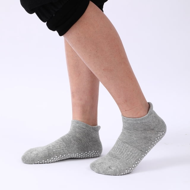 TIMIFIS Tuques pour Femmes Confortables, Respirantes, Collées, Antidérapantes, Chaussettes de Yoga Courtes Anti-Douleurs -