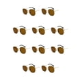 thumbnail image 3 of Gafas de sol poligonales Qarigey con montura pequeña a la moda para hombre y mujer lentes polarizadas color dorado C5 10Conjunto, 3 of 6