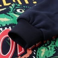 thumbnail image 4 of Little Boys Cotton Sweatshirts Black Dinosaur Print Long Sleeve Dino Shirts Size 8 (199), 4 of 5