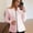 Pink, variant on Yuwull Women'S Plus Size Casual Solid Color Zipper Long Sleeve Jacket Slim Jacket Going Out Top Sports S-5Xl