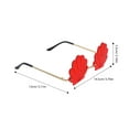 thumbnail image 2 of unbranded 1Ud Gafas Props Rojas Concha Para Fiesta Y Decorativo, 2 of 8