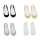 thumbnail image 2 of Minnieouse Calcetines antideslizantes de poliéster para mujer, 2 piezas, de tacón alto, para viajes, senderismo, antideslizantes, medias finas Type3 NO3, 2 of 6