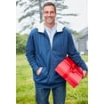 thumbnail image 2 of Kingsize Men's Big & Tall Sherpa-lined Fleece Zip Hoodie Jacket, 2 of 2