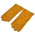 thumbnail image 2 of Guantes de soldadura Ticfox RTD1526 de Cuero de vaca amarillo dedo completo, 2 of 14