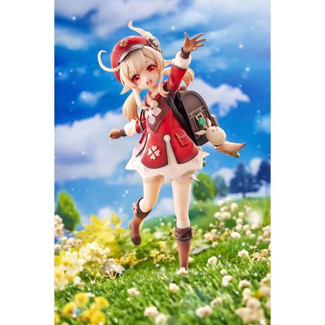 Figura de acción de Anime Genshin Impact Klee, Paimon, Ganyu, Keqing, Hu Tao, modelo de colección, muñeca de juguete, 16CM