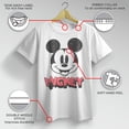 thumbnail image 3 of Boy's Mickey & Friends Mickey Mouse Retro Headshot Graphic Tee White Small, 3 of 9