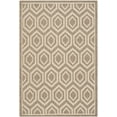 thumbnail image 2 of Safavieh Courtyard Amelia Geometric Indoor/Outdoor Area Rug, Brown/Bone, 4' x 5'7", 2 of 13