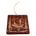 thumbnail image 3 of World's best dad Fisherman - Cedar Ornament, 3 of 4