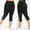 A01_Black, variant on ylioge Going Out Summer Trousers for Women Criss Cross High Waist Close Leg Skinny Fit Pants Stretchy Solid Color Capri Trendy Leggings Pantalones