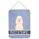 thumbnail image 1 of "Treasures Poodle White Welcome Lámina metálica, 16 x 12, multicolor" Caroline's Treasures BB5651DS1216, 1 of 1
