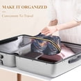 thumbnail image 3 of FORMRS Makeup Bag Travel Cosmetic Organizer for Women Fold Flat Zipper Pouch with Handle, Ethereal Mountain, 3 of 8