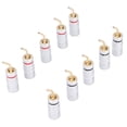 thumbnail image 2 of Conectores de cable de altavoz chapados en oro de 24K, profesionales, tipo aguja, conector Banana, para cine en casa, 10 Uds., 2 of 5