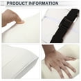 thumbnail image 3 of Almohada para Cabeza de Automóvil Ergonomica y Cómoda Soporte para el Cuello Cuero Espuma de Memoria Ancho Ajustable Blanco 1 Pcs para Conducir Viajar, 3 of 7
