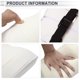 thumbnail image 3 of Almohada para Cabeza de Automóvil Ergonomica y Cómoda Soporte para el Cuello Cuero Espuma de Memoria Ancho Ajustable Blanco 1 Pcs para Conducir Viajar, 3 of 7